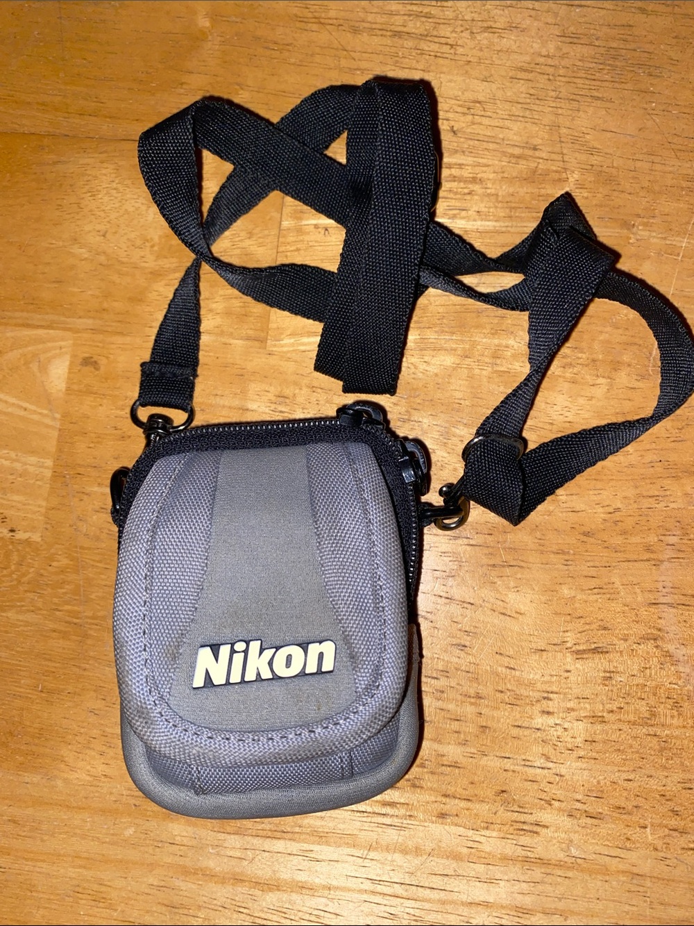 Nikon Camera Case for Coolpix L Series Gray Black With Strap 3.5x2.5”